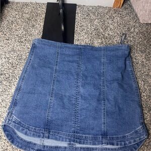 Y2K Altar’d state Classic Blue Denim Skirt - Women